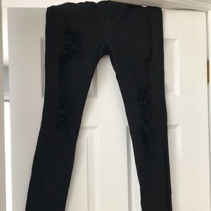 High rise jeggings